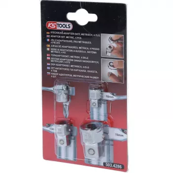 Zestaw nasadowy KS Tools 503.4286 4 głowice stal chromowo-wanadowa