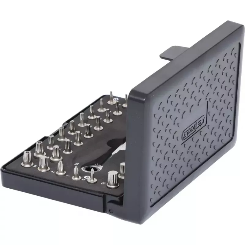 Zestaw bitów wkrętakowych KS Tools 503.4670, 32 sztuki, materiał nikiel, 520 g