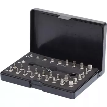 Zestaw bitów wkrętakowych KS Tools 503.4670, 32 sztuki, materiał nikiel, 520 g