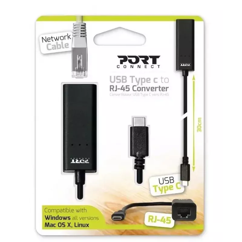 Stacja dokująca do laptopa Port Designs 900126 USB czarna 0,3 m
