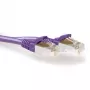 ACT fioletowy 25 meter LSZH SFTP CAT6A patch kabel snagless z wtyczkami RJ45
