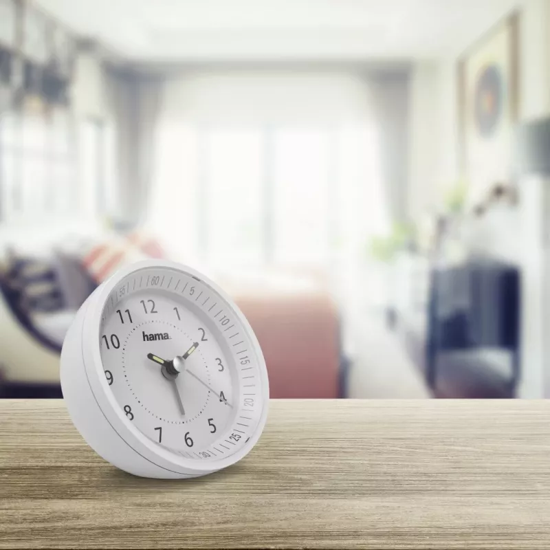 Clock Hama Roundly biały