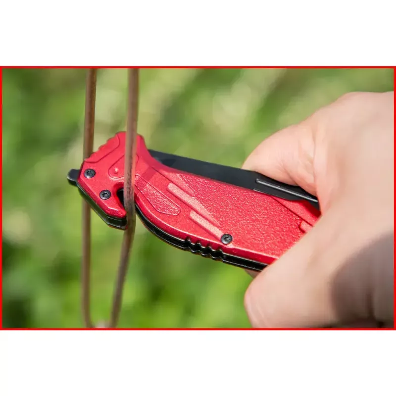 Nóż składany Camper/scout KS Tools 907.2220 czarno-czerwony