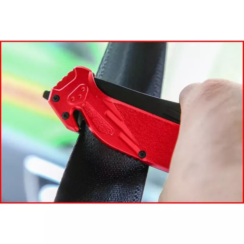 Nóż składany Camper/scout KS Tools 907.2220 czarno-czerwony
