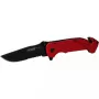 Nóż składany Camper/scout KS Tools 907.2220 czarno-czerwony