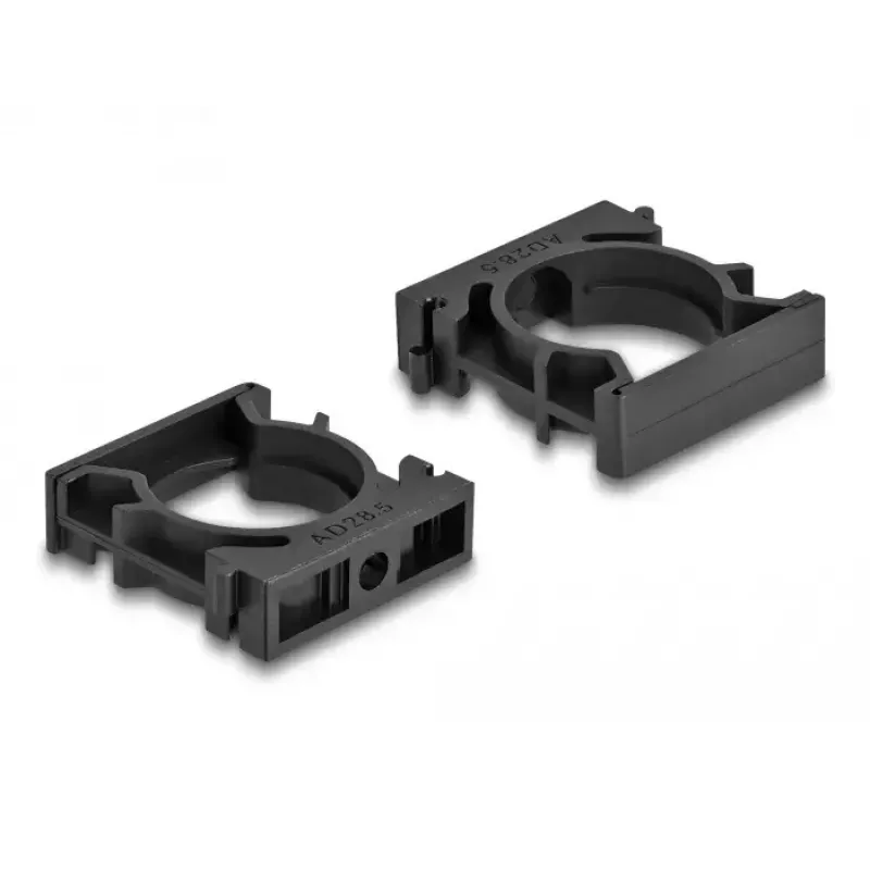 Uchwyt kablowy DeLOCK 60487 28.5 mm czarny 4 sztuki