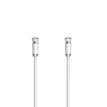 Hama 00305062 kabel koncentryczny 10 m Złącze F Biały