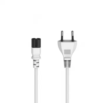 Kabel zasilający Hama 00223271 biały 1,5 m Wtyk C7