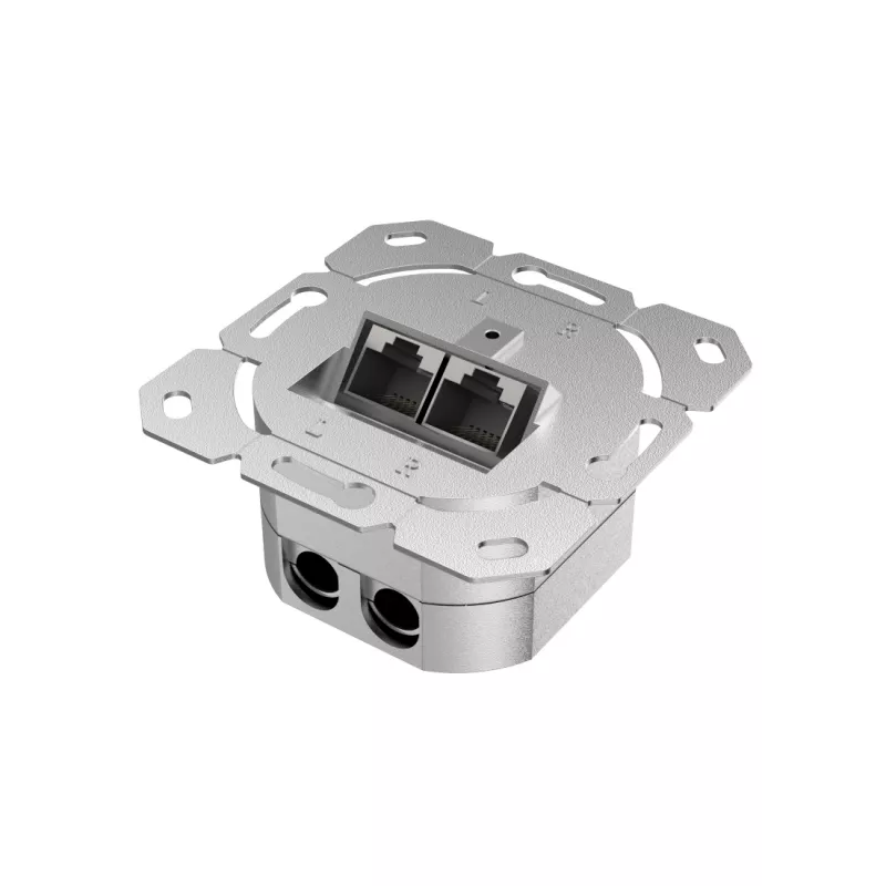 Hama 00200775 gniazdo natynkowe 2 x RJ-45 Biały