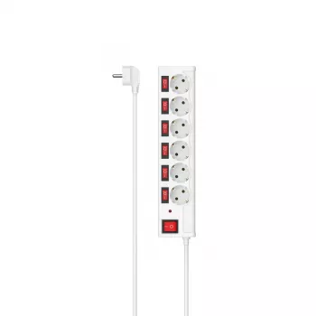 Hama 00223157 Inteligentna listwa zasilająca 6 gniazd AC 1,4 m 3680 W