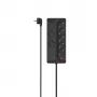 Hama 00223162 przedłużacz 1,5 m 8 gniazd AC Wewnętrzny Czarny