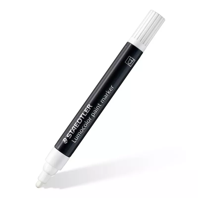 Staedtler 349 C10 marker do farby 10 kolorów Beżowy Czarny Niebieski Zielony Pomarańczowy Różowy Czerwony Turkusowy Biały Żółty