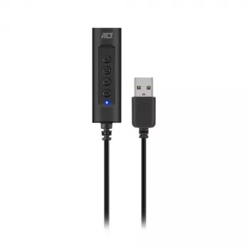 ACT AC9360 karta dźwiękowa USB 3.5 mm łączność słuchawkowa 4 przyciski