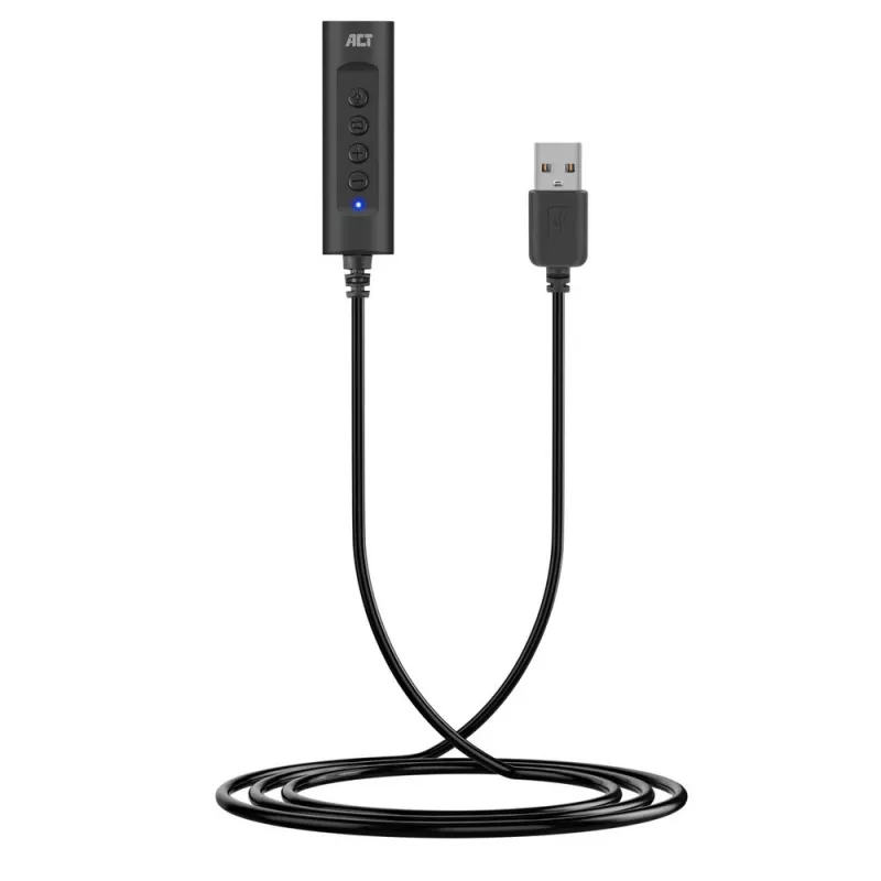 ACT AC9360 karta dźwiękowa USB 3.5 mm łączność słuchawkowa 4 przyciski