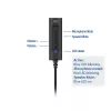 ACT AC9360 karta dźwiękowa USB 3.5 mm łączność słuchawkowa 4 przyciski