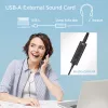 ACT AC9360 karta dźwiękowa USB 3.5 mm łączność słuchawkowa 4 przyciski