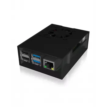 ICY BOX IB-RP108 Obudowa Antracytowa, Czarna