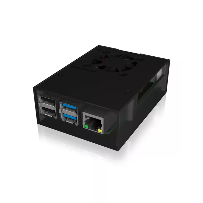 ICY BOX IB-RP108 Obudowa Antracytowa, Czarna
