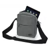 Torba typu messenger WEDO 59 350512 — poliester szary uniseks torebka/torba na ramię, zapięcie na zamek