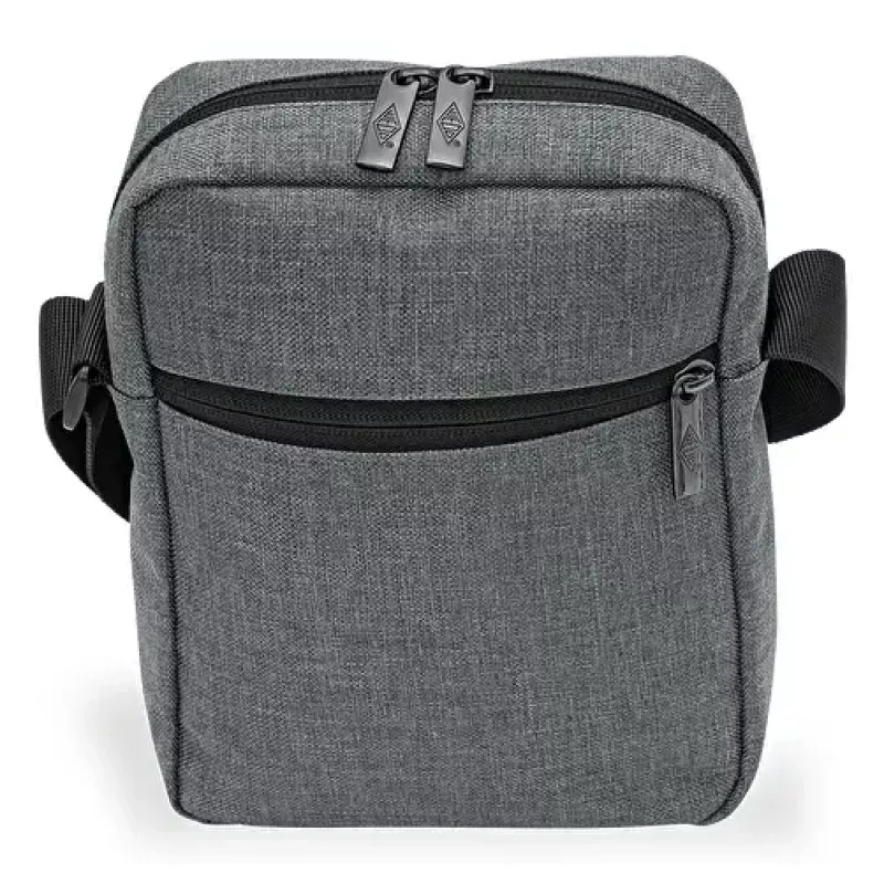 Torba typu messenger WEDO 59 350512 — poliester szary uniseks torebka/torba na ramię, zapięcie na zamek