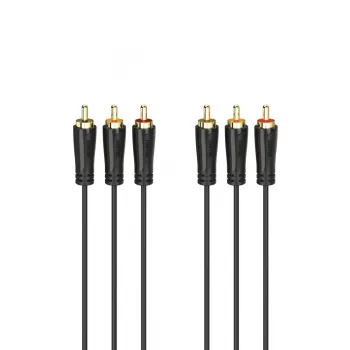 Hama 00205150 kabel audio 1.5 m 3 x RCA czarny