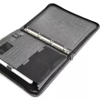 Organizer osobisty WEDO 58 354412 A4 szary poliester z 4-pierścieniowym mechanizmem