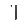 Hama 00223184 listwa zasilająca 1.4 m 5 gniazd AC Wewnętrzna Czarna