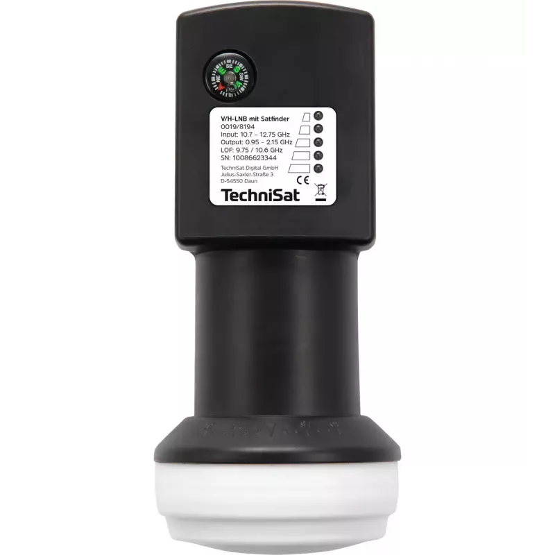 Konwerter niskoszumowy TechniSat 0019/8194 Złącze RF F Pobór mocy 150 mA