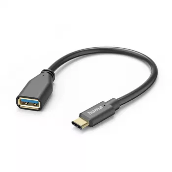 Hama 00125105 kabel USB USB 3.2 Gen 1 (3.1 Gen 1) 0,15 m USB A USB C Czarny