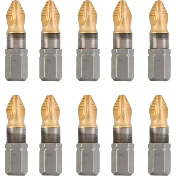 Zestaw końcówek wkrętakowych KWB 124112 10 szt. Pozidriv PZ 2 25 mm