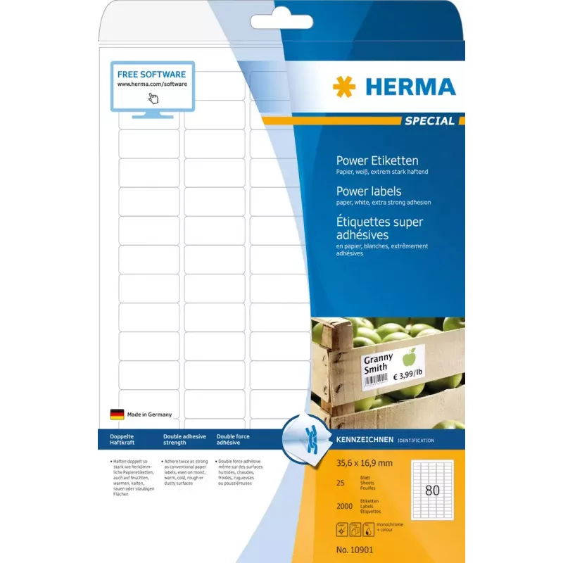 Samoprzylepna etykieta do drukarek HERMA 10901