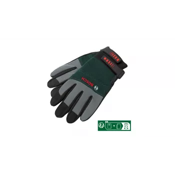 Bosch ‎F016800314 Rękawice warsztatowe Czarny, Szary 2 szt.