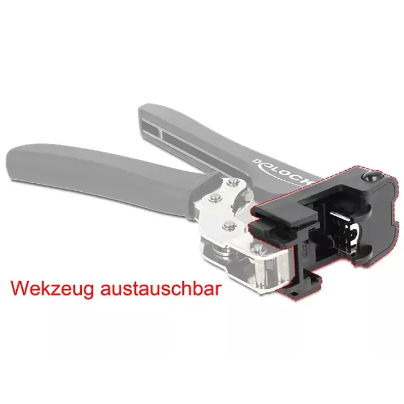 Zaciskarka do kabli DeLOCK 86211 Czarna