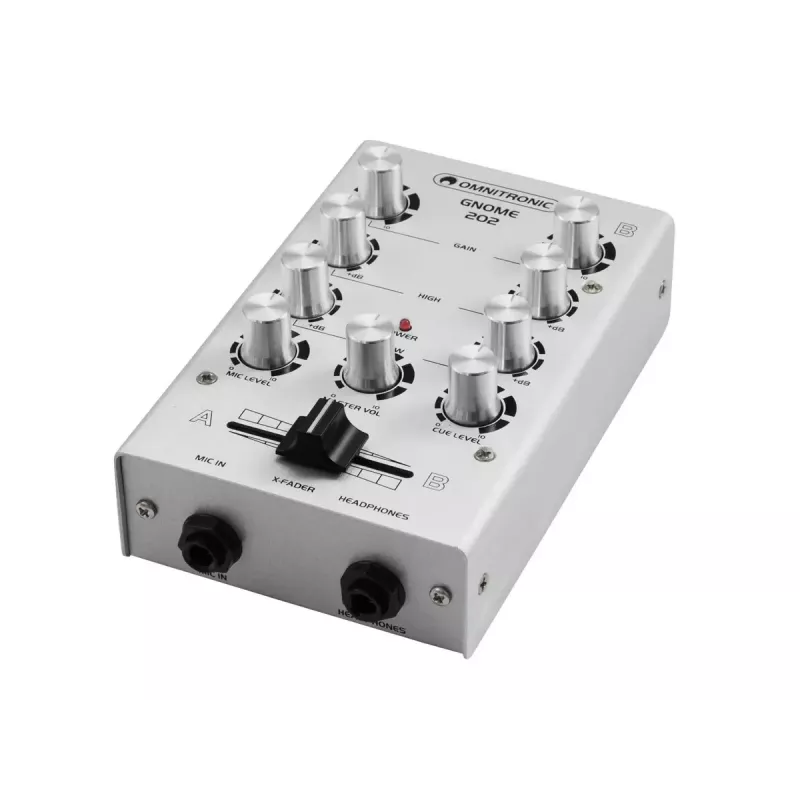 Mikser audio Omnitronic 10006881 2 kanały 20–20000 Hz srebrny