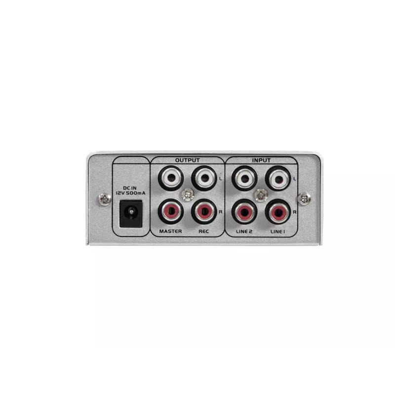 Mikser audio Omnitronic 10006881 2 kanały 20–20000 Hz srebrny