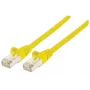 Intellinet kabel krosowy sieciowy, Cat6, 2m, żółty, miedź, S/FTP, LSOH / LSZH, PVC, RJ45, pozłacane styki, bezzaczepowy, osłonięty, dożywotnia gwarancja