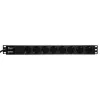 Listwa zasilająca Eurolite 30240215 8 gniazd AC 1U Czarna