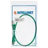 Intellinet kabel krosowy sieciowy, Kat.6, 0,5 m, zielony, miedź, S/FTP, LSOH/LSZH, PVC, RJ45, pozłacane styki, bezzaczepowa osłona, z osłoną, dożywotnia gwarancja