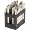 Zestaw końcówek wkrętakowych KS Tools 911.7550 — 32 szt., nikiel, 75 mm, chwyt sześciokątny 1/4 inch (25,4/4 mm)