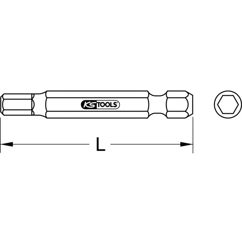 Końcówka wkrętakowa KS Tools 911.7560 Hex 3 mm Długość 75 mm
