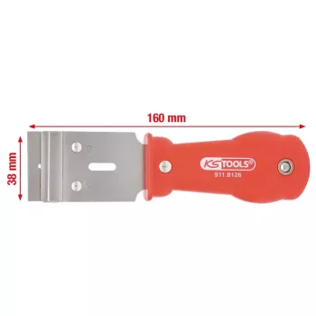 Skrobak ręczny KS Tools 911.8126 Długość 160 mm Waga 90 g