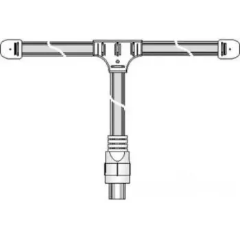 Dual Antenna e+p FM dipole television antenna