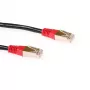 ACT Czarny kabel krosowy LSZH F/UTP CAT5E skrzyżowany 10 m ze złączami RJ45