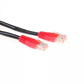 ACT Czarny 2 metrowy kabel krosowy U/UTP CAT5E skrosowany ze złączami RJ45