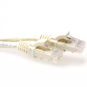 Kabel krosowy ACT Ivory 7 metrów U/UTP CAT6 bez zaczepów ze złączami RJ45