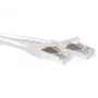 ACT biały kabel krosowy SFTP CAT6A 0,5 m z bezpiecznymi wtykami RJ45