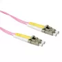 ACT 7-metrowy kabel krosowy światłowodowy LSZH Multimode 50/125 OM4 duplex ze złączami LC