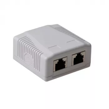 Powierzchniowa ekranowana skrzynka natynkowa ACT FA7004, 2-portowa CAT6A