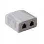 Powierzchniowa ekranowana skrzynka natynkowa ACT FA7004, 2-portowa CAT6A