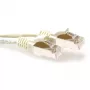 ACT Ivory 2 meter LSZH SFTP CAT6A patch kabel snagless z wtykami RJ45